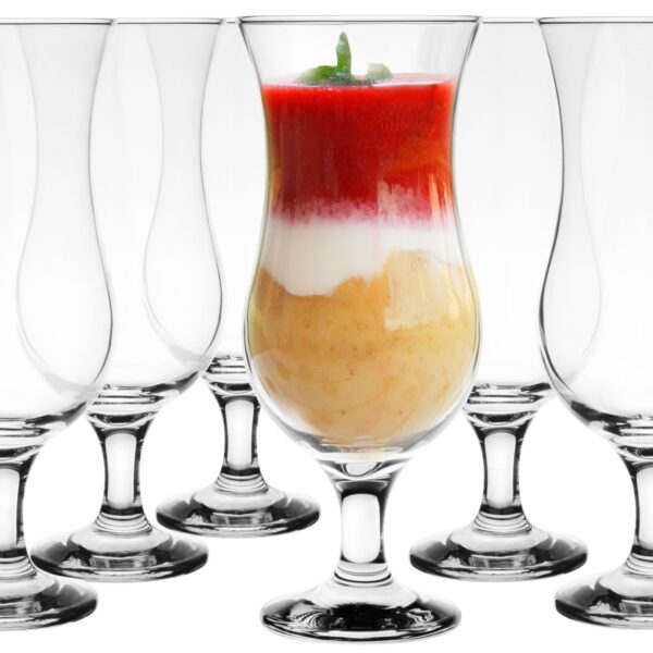 Glasmark KROSNO Longdrinkgläser 6er Set 420ml – Spülmaschinenfest & Transparent