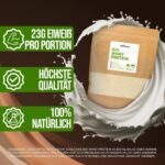 RheinNatur Bio Whey Protein-Pulver 900 g – Reines Molkenprotein für Muskelaufbau – Bild 3