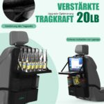 Plzpik Auto Organizer mit Klapptisch & 12 Taschen – Rücksitzschutz für Kinder (2er Set) – Bild 3