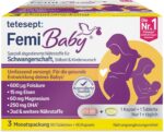 tetesept FemiBaby Kapseln + Tabletten – Umfassende Nährstoffversorgung für Kinderwunsch, Schwangerschaft & Stillzeit, 90 St.