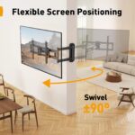 Perlegear TV Wandhalterung 943mm Langarm – Schwenkbar für 42–84 Zoll bis 68kg – Bild 5