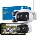 Tapo C246D WLAN Überwachungskamera Aussen – Dual-Objektiv 2K mit Smart Tracking & KI-Erkennung