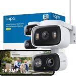 Tapo C246D WLAN Überwachungskamera Aussen – Dual-Objektiv 2K mit Smart Tracking & KI-Erkennung