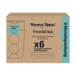 Tommee Tippee Twist & Click Nachfüllfolie 6er-Pack – Antibakterielle Windeleimer-Folie – Bild 2
