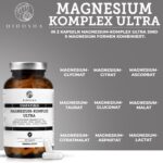QIDOSHA® Magnesium Komplex 300 Kapseln – 9 Formen, 300 mg hochdosiert für Energie & Muskeln – Bild 2