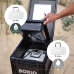 BOXIO WASH: Mobiles Spülbecken 40x30 cm mit Handpumpe – Campingwaschbecken ohne Strom – Bild 5