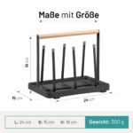 D&D Living Universal-Flaschenhalter – Kompaktes Abtropfgestell für alle Flaschentypen – Bild 5