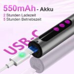 POFIBO Kabellose Nagelfräser 35.000 U/Min – Profi Maniküre Set mit 12 Aufsätzen – Bild 5