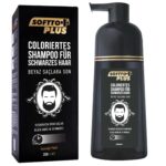 Softto plus Schwarz-Haar Shampoo 350 ml – Graue Haare in 10 Min. abdecken für Damen & Herren – Bild 2