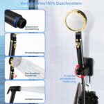Anesty Tragbare Campingdusche 6000mAh – Wiederaufladbare Duschpumpe mit Smart-Display für Outdoor – Bild 5