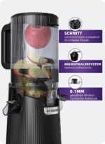 ACOQOOS Slow Juicer mit 135 mm Fütterungsröhre – Elektrische Saftpresse mit 99% Saftausbeute – Bild 6