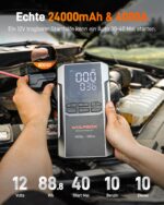 WOLFBOX 4000A Starthilfe & Luftkompressor – 88.8Wh Powerbank für Fahrzeuge & Mobile Geräte – Bild 3