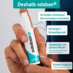 ODABAN Antitranspirant Set – Spray & Deo Stick gegen starkes Schwitzen für Körper & Gesicht – Bild 6