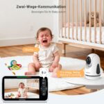 HelloBaby 6-Zoll Video-Babyphone mit Nachtsicht & PTZ-Kamera – WiFi-frei & 35h Akkulaufzeit – Bild 7