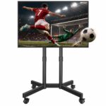 BONTEC Mobiler TV Ständer für 32-70 Zoll mit Rollen – Höhenverstellbar & Standfest