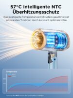 Kryvoth Haarföhn 2000W mit Ionen & Konstanttemperatur – Professionaler Reiseföhn für alle Haartypen – Bild 6
