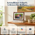 Eptusmey Frameo Digitaler Bilderrahmen 10.1 Zoll WLAN – Walnussholz mit 32GB Speicher – Bild 3