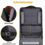 YOREPEK Autositz-Reisetasche 45x45x71cm – Wasserdicht mit Rucksackträgern für Flugzeug – Bild 5