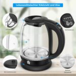 FOR ME Glas Wasserkocher 1,7L mit Temperaturwahl & LED – Präzises Erhitzen für Tee & Kaffee – Bild 4
