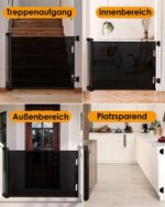 derimkcoa Treppenschutzgitter Ausziehbar 0-140 cm – Sicheres Babygitter für Treppen & Türen – Bild 6