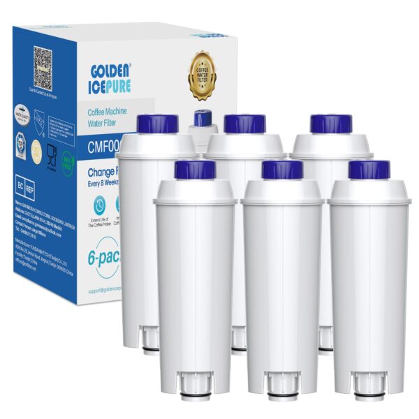 GOLDEN ICEPURE Wasserfilter für Kaffeevollautomaten – 6er Pack für De'Longhi & mehr