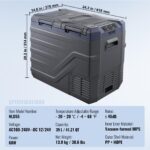 VEVOR 39 L Autokühlschrank Dual Zone mit Kompressor – Tragbar für Auto, Wohnmobil & Camping – Bild 3