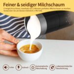 Rafow Milchaufschäumer Elektrisch 4 in 1 – 300ml Automatischer Milchschäumer für Cappuccino & Latte – Bild 4