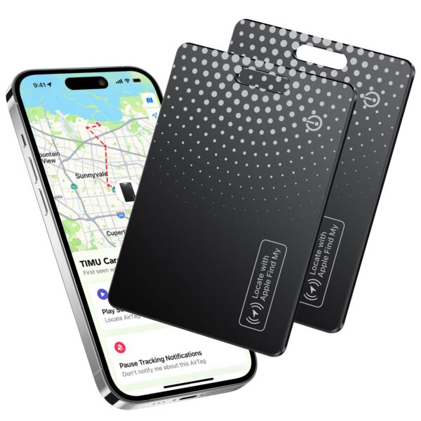 TIMU Air Smart Tag Card – Ultraduenner Wallet Tracker mit Apple Find My für iPhone