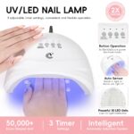 PEACECOLOR Gel Nagellack Set mit UV Lampe & elektrischer Nagelfräser – 40-teiliges Starter-Set – Bild 6