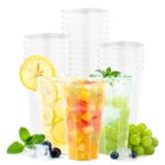 LOTMOFUN 50er Mehrwegbecher Set 0,4l – Bruchsichere Polypropylen Trinkbecher für Partys