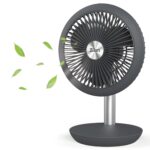 Zilan Kabellos Tischventilator mit 4000 mAh Akku – 15h Laufzeit & 90° neigbar