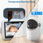 TakTark Babyphone mit 4,3'' Kamera – 300° Pan-Tilt, Nachtsicht & Gegensprechfunktion – Bild 8