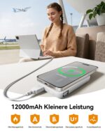 Eissix 12000mAh MagSafe Powerbank – Magnetisches Schnelllade-System mit 22.5W für iPhone – Bild 6
