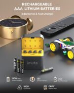 iMuto AAA Lithium Akkus 8er Pack mit USB-C Ladegerät – 1300mWh Wiederaufladbare Batterien – Bild 7