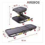 Arebos 2-in-1 Montagerollbrett 150 kg – Werkstattliege & Rollsitz mit Bremsen – Bild 7