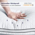 Slybear Kopfkissen 40x80 cm 2er Set – Orthopädisches Seitenschläferkissen waschbar – Bild 6