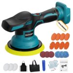 RAYLEEY Akku-Poliermaschine für Makita 18V – 8-stufige Exzenterpolierer für Autodetailing