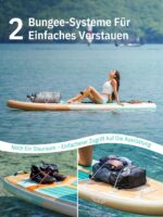 Niphean Stand Up Paddling Board 335cm – Aufblasbares SUP für Familien mit 250kg Tragkraft – Bild 8