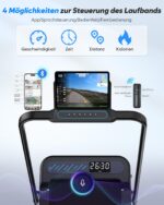 Cardirun Klappbares Laufband 6in1 mit 10% Steigung & 3.0PS Motor – Walking Pad für Zuhause & Büro bis 150kg – Bild 5