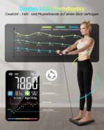 Letron Körperanalysewaage mit 8-Elektroden & Bluetooth – 58 Messwerte bis 180 kg – Bild 5