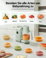 Bear 6-in-1 Babynahrungszubereiter mit Dampfgarer & Mixer – BPA-frei für gesunde Heimatkost – Bild 8