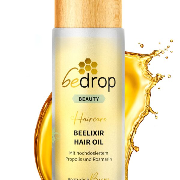 30 ml bedrop Beelixir Haaröl mit Manuka Honig, Propolis & Rosmarin Extrakt – Stärkende Kopfhautpflege gegen Haarausfall