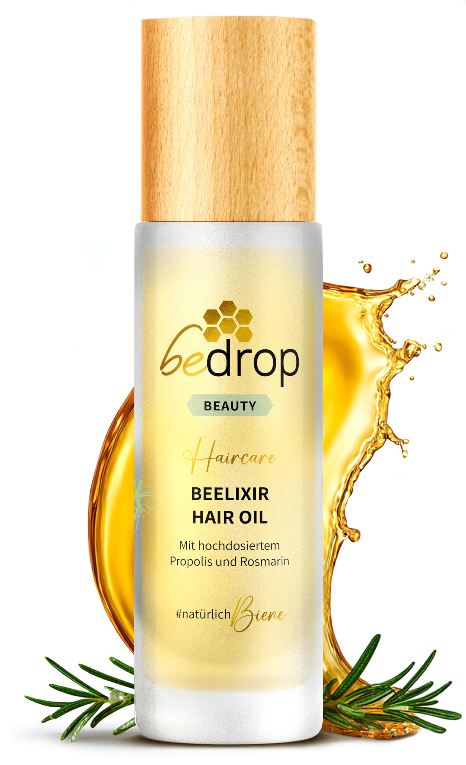 71mPi0aExGL._SY2560_.jpg 30 ml bedrop Beelixir Haaröl mit Manuka Honig, Propolis & Rosmarin Extrakt – Stärkende Kopfhautpflege gegen Haarausfall – Bild 1