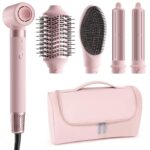 MESCOMB 5-in-1 Airstyler Set – 110.000 U/min Hairstyler mit Ionen-Föhn & Auto-Wrap Lockenstab