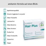 amitamin Hair Plus – 180 Haarvitamin-Kapseln mit Biotin & Zink für kräftiges Haarwachstum – Bild 5