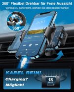 VANMASS Handyhalterung Auto 4 in 1 – Saugnapf & Lüftungsclip für iPhone & Samsung – Bild 8