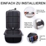 Gimars XL Kindersitzunterlage Auto, 2er-Pack – ISOFIX-geeignet Autositzschoner mit 600D Oxford – Bild 3