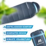 NORDMUT Mumienschlafsack Erwachsene – Ultraleicht & Kompakt für Camping & Outdoor – Bild 7
