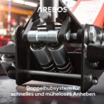 Arebos 3T Hydraulischer Rangierwagenheber flach – 75-505 mm für tiefergelegte Fahrzeuge – Bild 4