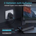 Enerwow Power Bank 27000 mAh – 22.5W Schnellladung mit USB-C für iPhone & mehr – Bild 7